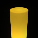 Aluguer Cilindro Coluna Led 80cm Amarelo Claro. Magnezya Event Support
